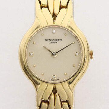 Patek Philippe La Flamme Ladies 18ct Yellow Gold Diamond Dial Watch