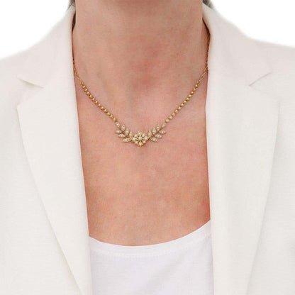 Antique Edwardian 15ct Gold Pearl and Diamond Collarette with Pendant and Star Brooch