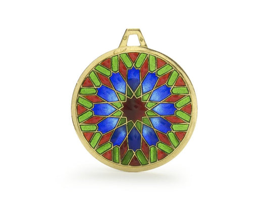 Vintage Cartier Plique a Jour Enamel Pendant