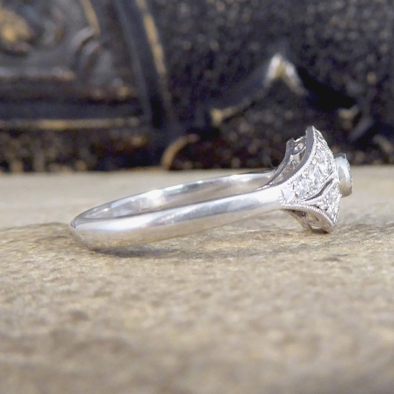 Period Art Deco Style 0.45ct Diamond Ring