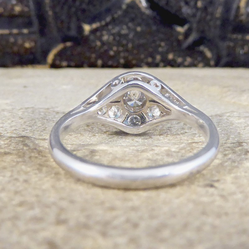 Period Art Deco Style 0.45ct Diamond Ring