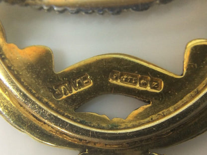 Antique Royal Tank Regiment Sweetheart Brooch Lapel Pin