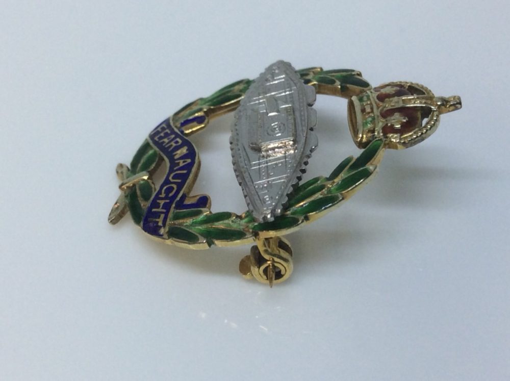 Antique Royal Tank Regiment Sweetheart Brooch Lapel Pin