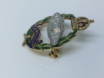Antique Royal Tank Regiment Sweetheart Brooch Lapel Pin