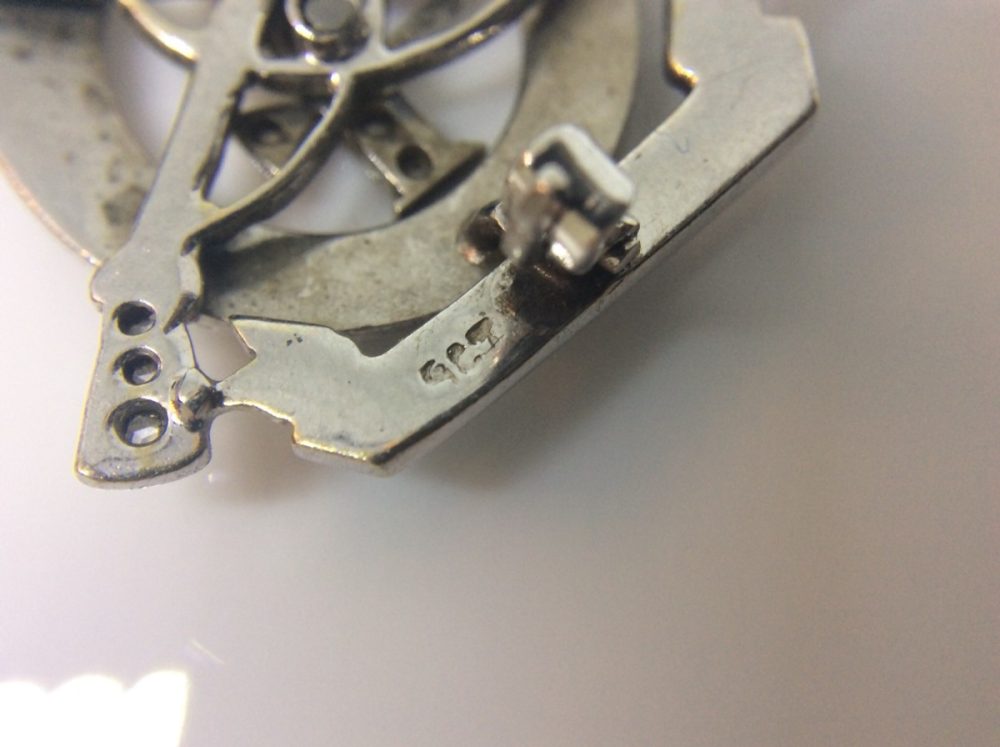 Antique Royal Tank Regiment Sweetheart Brooch Lapel Pin