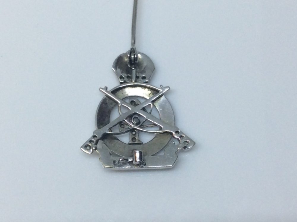 Antique Royal Tank Regiment Sweetheart Brooch Lapel Pin