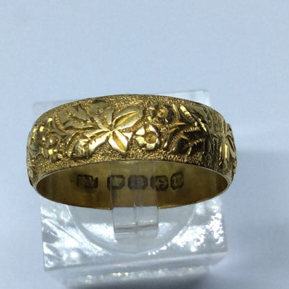Antique Victorian Gold Wedding Band