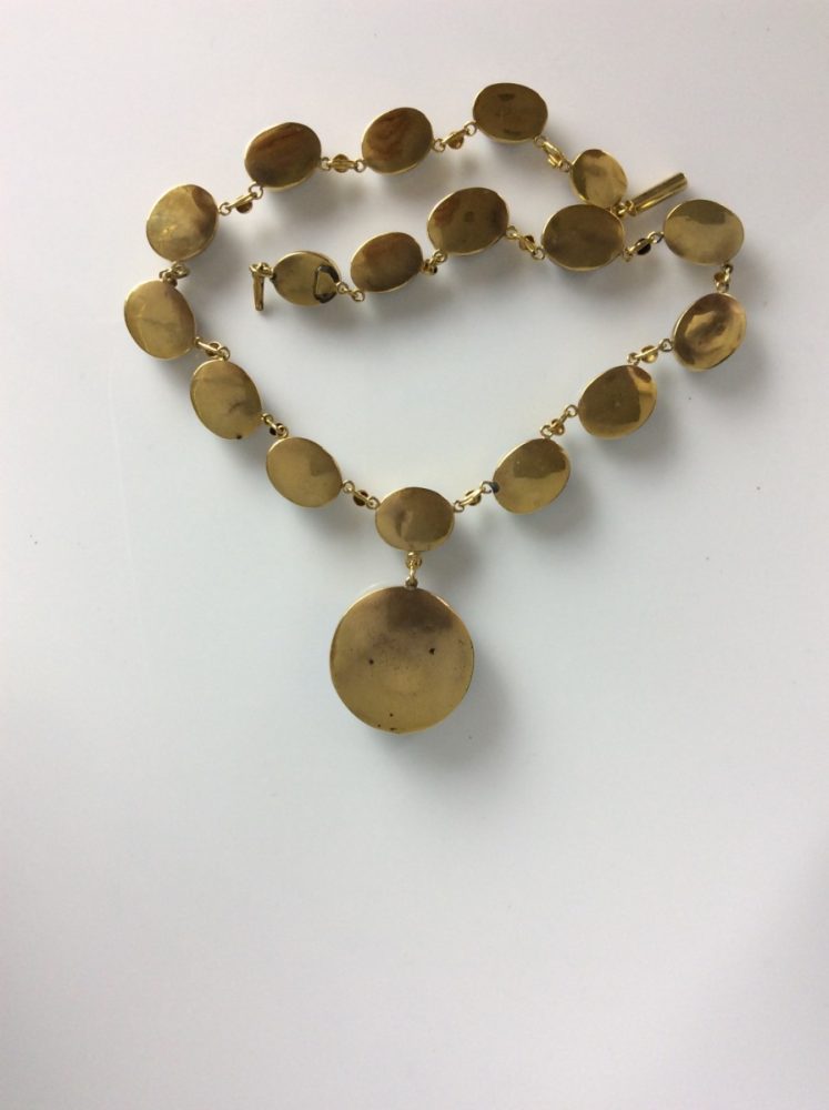 Antique Victorian Scottish Banded Agate Necklace