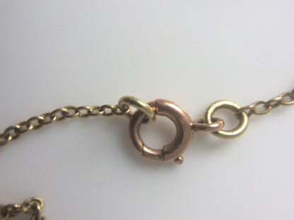 Antique Art Nouveau Yellow Topaz  Pendant Necklace