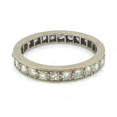 Platinum Diamond Full Eternity Band Ring