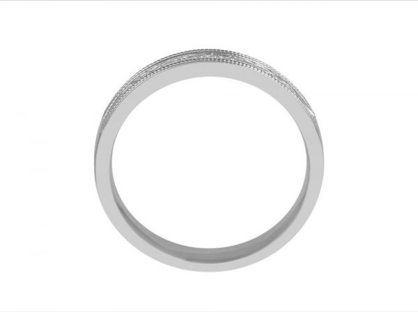 Princess Cut Diamond Half Eternity Wedding Ring, 0.29cts