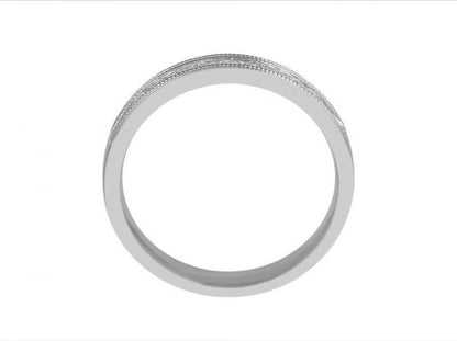 Princess Cut Diamond Half Eternity Wedding Ring, 0.29cts