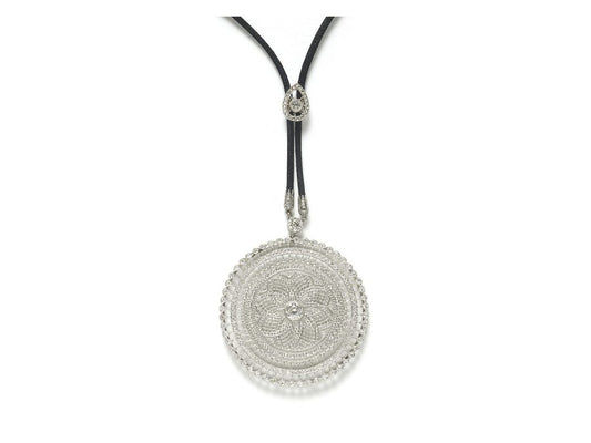 Edwardian Style Mandala Diamond Pendant