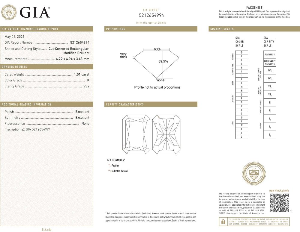 GIA Certified 1.04ct Emerald Cut Diamond and Sapphire Cluster Engagement Ring