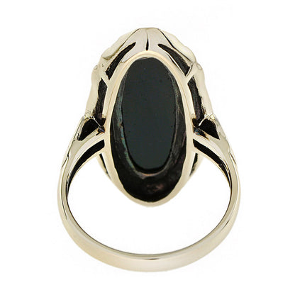 Oval Onyx Cocktail Ring in 14ct Gold