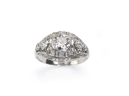 Vintage Art Deco Style Diamond Dress Ring
