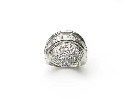 Art Deco rings Diamond Bombe ring