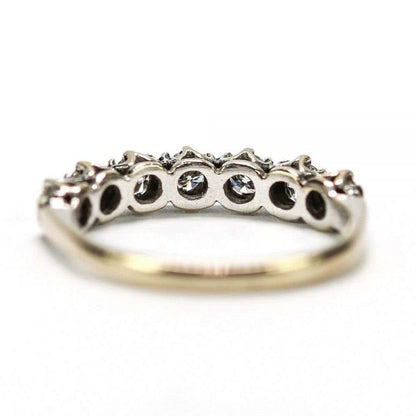 Vintage 18ct White Gold Diamond Est. 1.00ct Half Eternity Ring