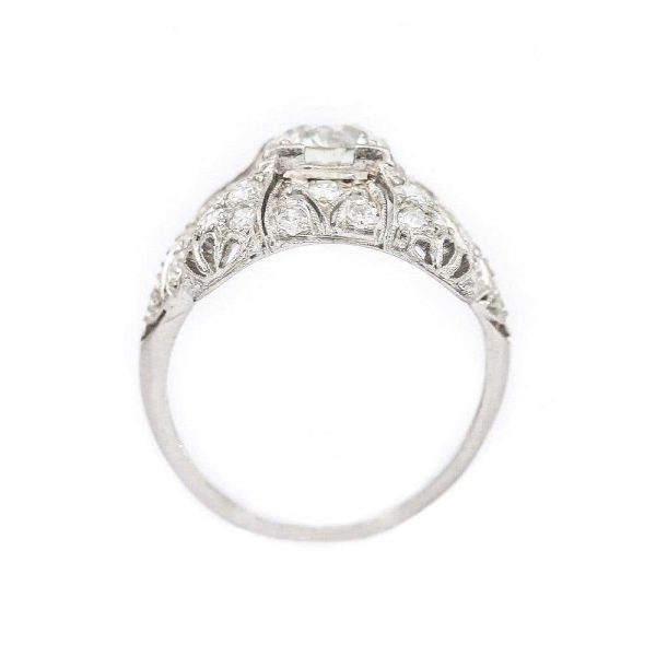 Antique Art Deco Platinum and Diamond 1.95ct Engagement Ring Circa 1920s