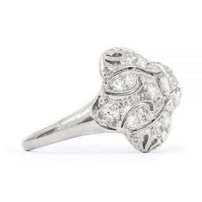 Antique Art Deco Platinum and Diamond 1.95ct Engagement Ring Circa 1920s