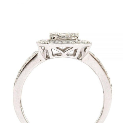 1.32 Carat Diamond 18ct White Gold Modern Engagement Ring