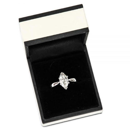 2.01ct Marquise Diamond 18ct White Gold Platinum Engagement Ring