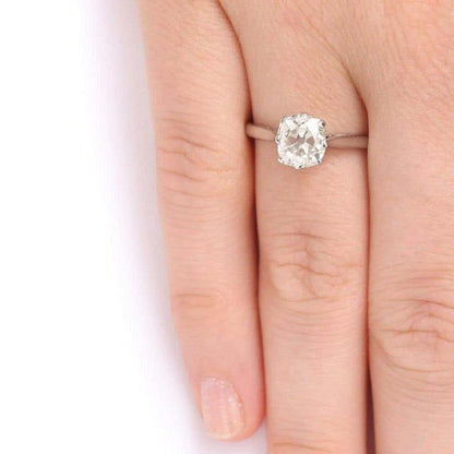 Vintage Platinum 1.70ct Solitaire Old European Diamond Engagement Ring, circa 1930