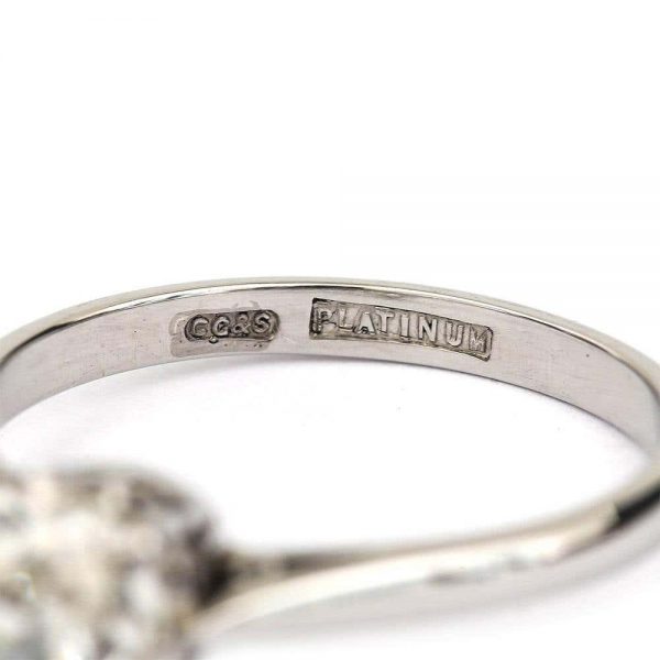 Vintage Platinum 1.70ct Solitaire Old European Diamond Engagement Ring, circa 1930