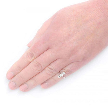 Antique Art Deco Platinum Diamond Three Stone Ring