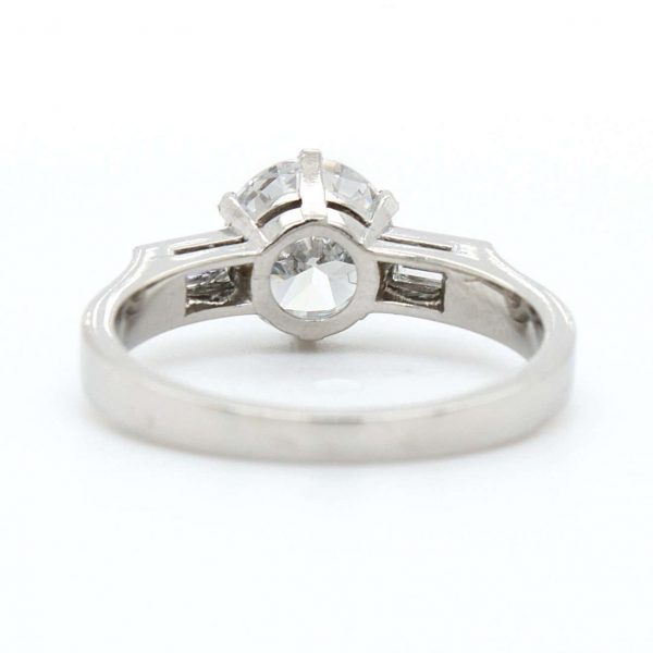 1.59ct Round Cut Diamond Solitaire Ring, D-VS2, GIA