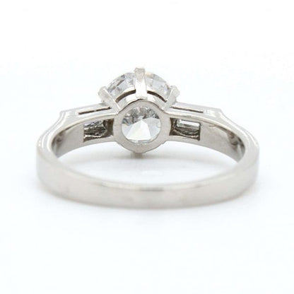 1.59ct Round Cut Diamond Solitaire Ring, D-VS2, GIA