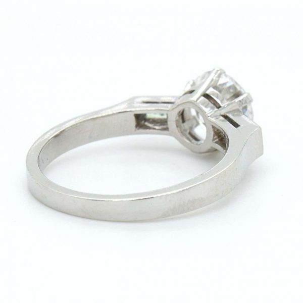 1.59ct Round Cut Diamond Solitaire Ring, D-VS2, GIA