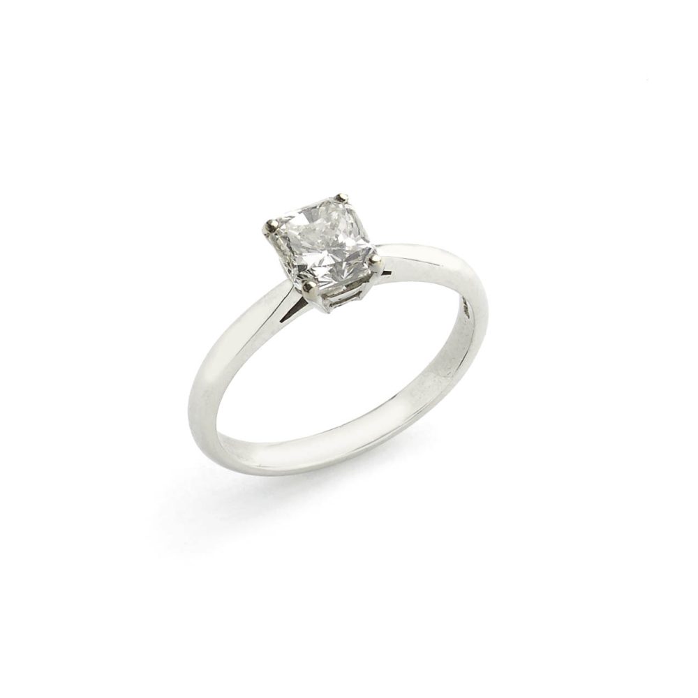 1.01ct Radiant Cut Diamond Ring