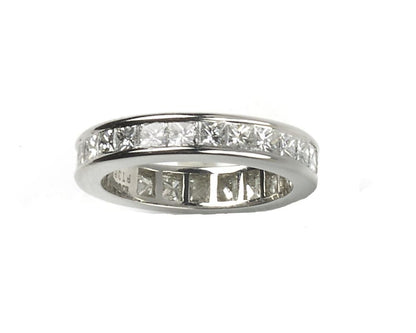 Princess Cut Diamond  Full Eternity Ring, 2.01cts
