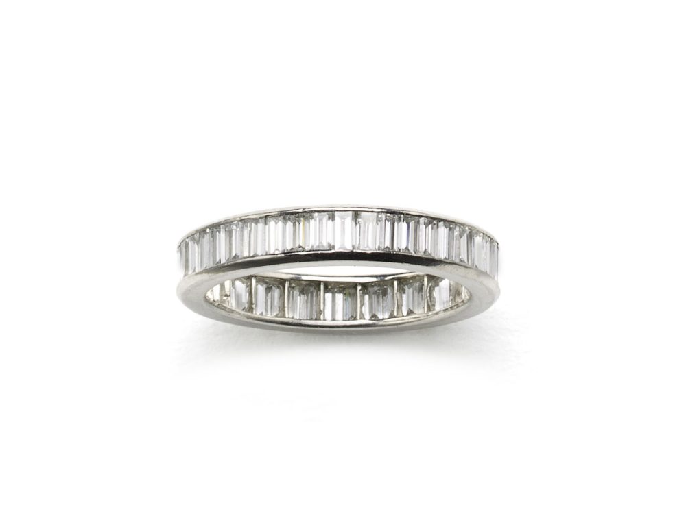 Baguette Cut Diamond Eternity Ring, 4cts