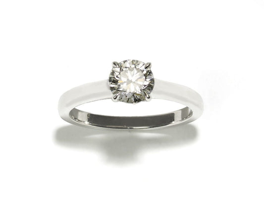 0.81 Carat Diamond Platinum Ring