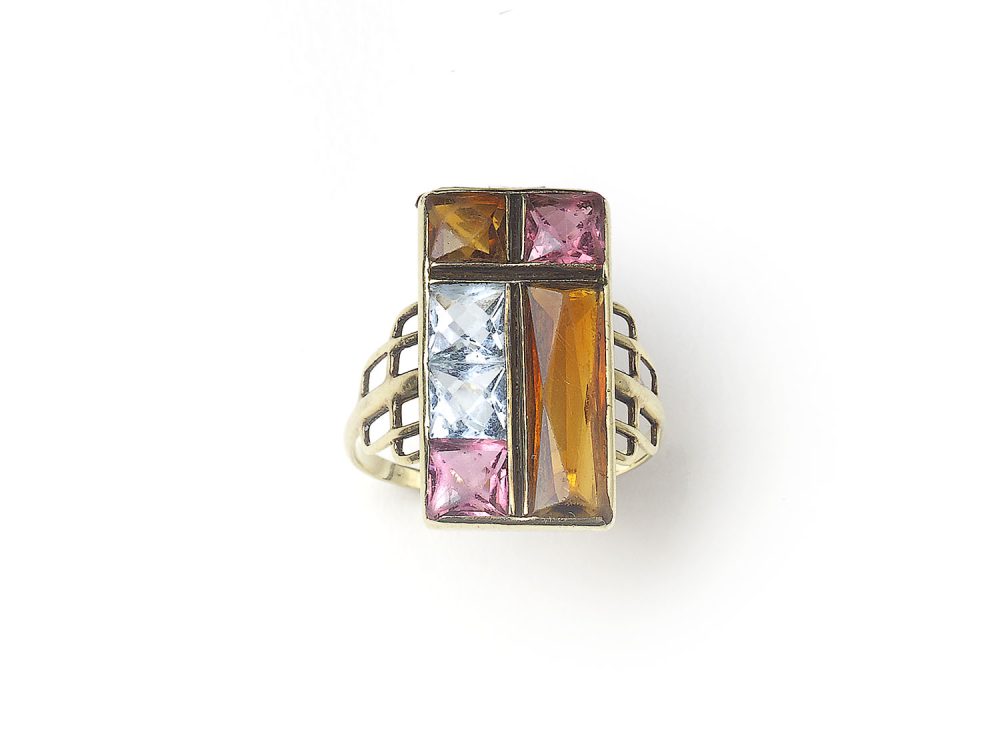 Vintage Multi Gem Gold Ring