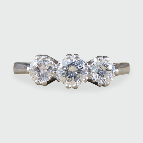 Three Stone Diamond Engagement Ring