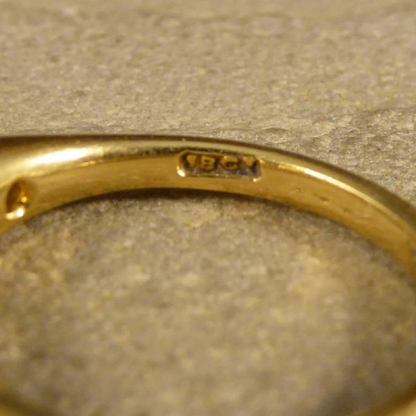 Antique Late Victorian Emerald & Diamond Five Stone Ring