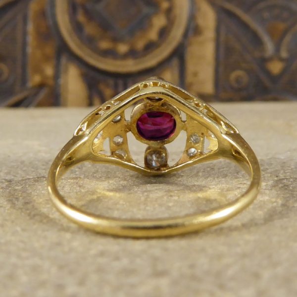Antique Edwardian Ruby & Diamond Ring