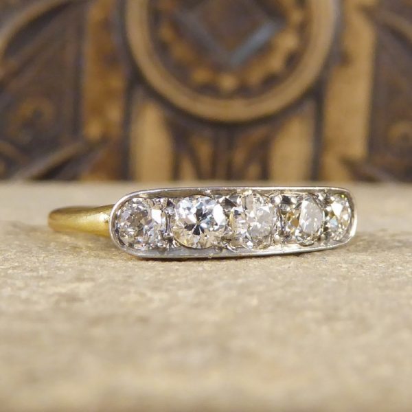 Antique Art Deco Five Stone Diamond Ring
