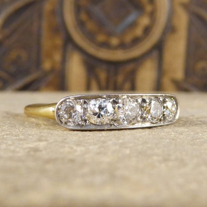 Antique Art Deco Five Stone Diamond Ring
