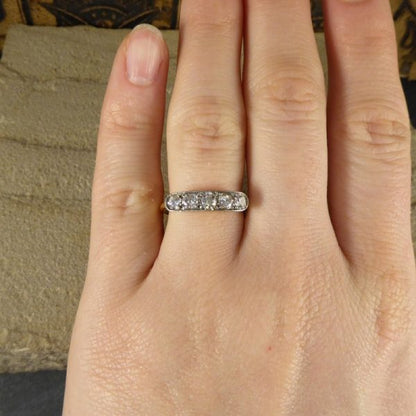 Antique Art Deco Five Stone Diamond Ring