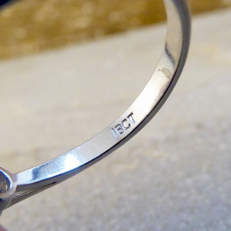 Vintage Emerald & Diamond Three Stone Ring