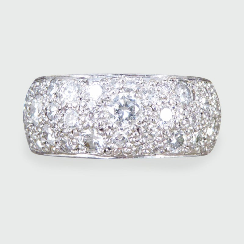 2.2ct Diamond Thick Eternity Ring