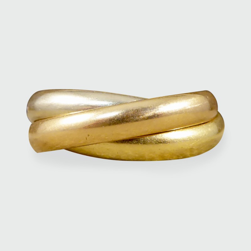 Vintage Les Must De Cartier Trinity Band Rolling Ring