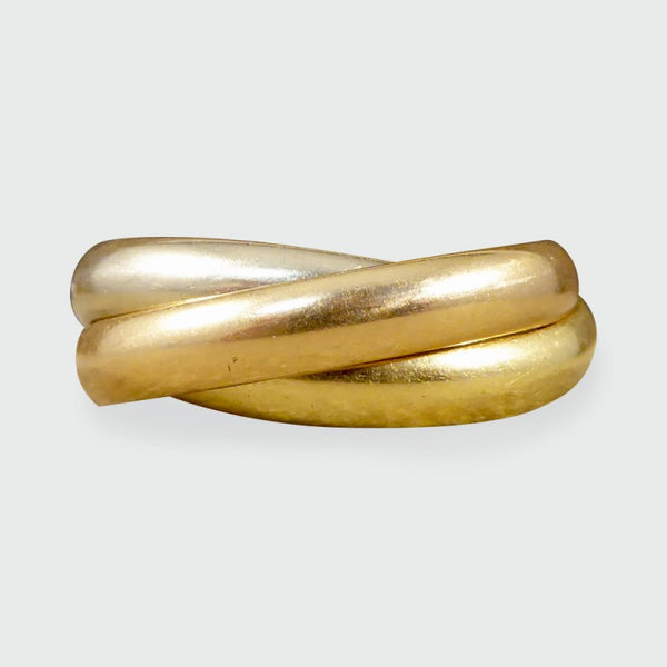 Vintage Les Must De Cartier Trinity Band Rolling Ring