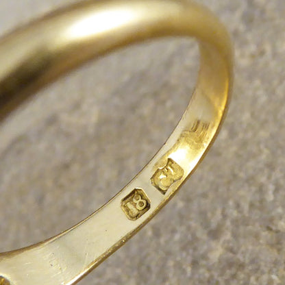 Large Vintage Citrine & Diamond Cocktail Ring