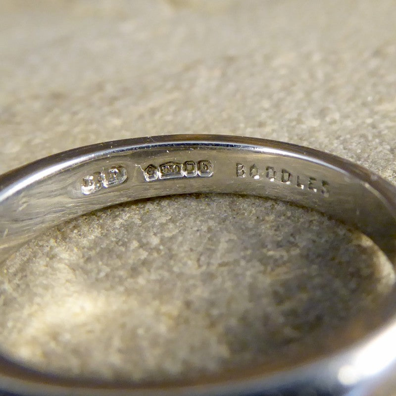 Boodles Princess Cut Diamond Solitaire Platinum Engagement Ring