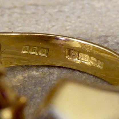 Vintage Vibrant Amethyst & Diamond Ring